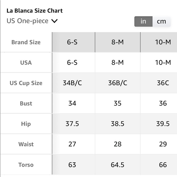 La Blanca Women's Underwire Cross Back One Piece Swimsuit US size 6 - Picture 8 of 8